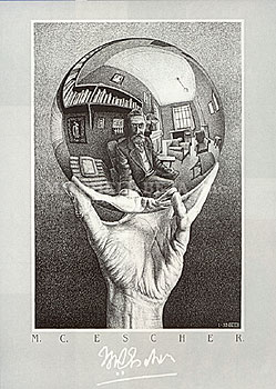 Hand with Reflecting Globe