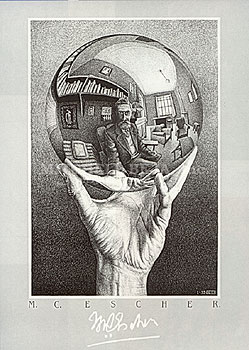 Hand with Reflecting Globe