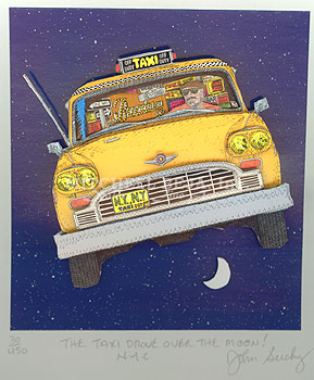 The Taxi Drove over the Moon!